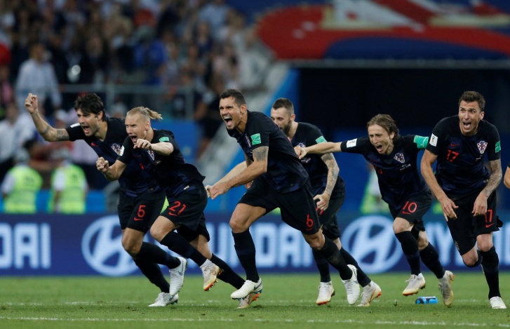 Copa 2018: Croácia celebra resultado contra Rússia e segue para a semifinal