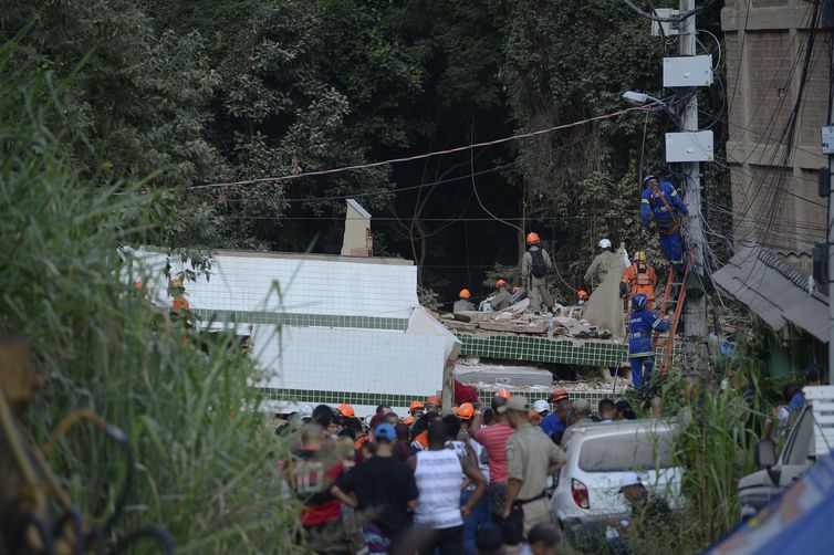 Desabamento de dois prédios na comunidade da Muzema, na zona oeste da cidade do Rio de Janeiro, deixou mortos e feridos.