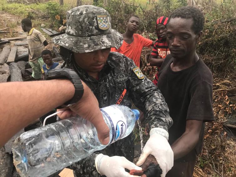 Desde o dia 1º de abril, 20 bombeiros da Força Nacional integram a missão humanitária do Brasil 