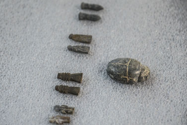 Rio de Janeiro - Museu Nacional apresenta peças da coleção egípcia resgatadas dos escombros da instituição. (Foto: Tomaz Silva/Agência Brasil)